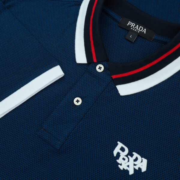 Prada Mercerised Cotton Premium Men’s Polo T-shirt - Image 4