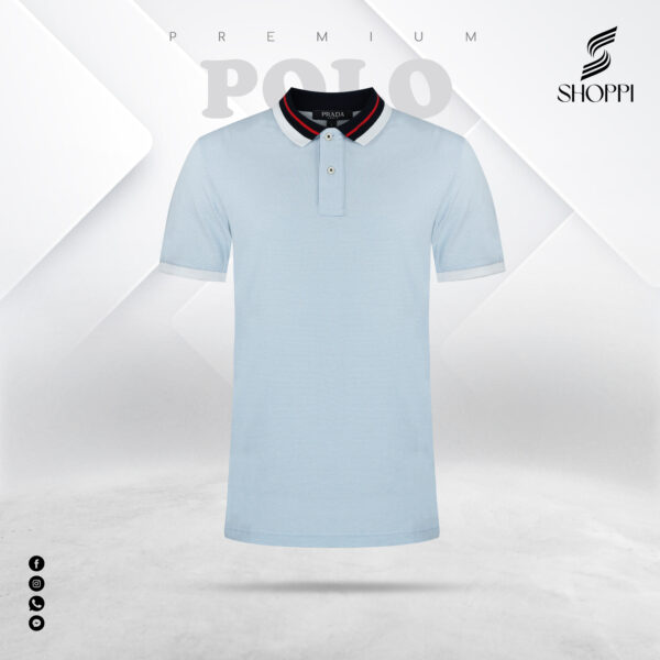 Prada Mercerised Cotton Premium Men’s Polo T-shirt - Image 3