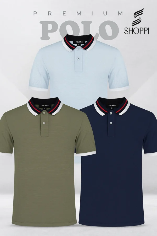 Prada Mercerised Cotton Premium Men’s Polo T-shirt