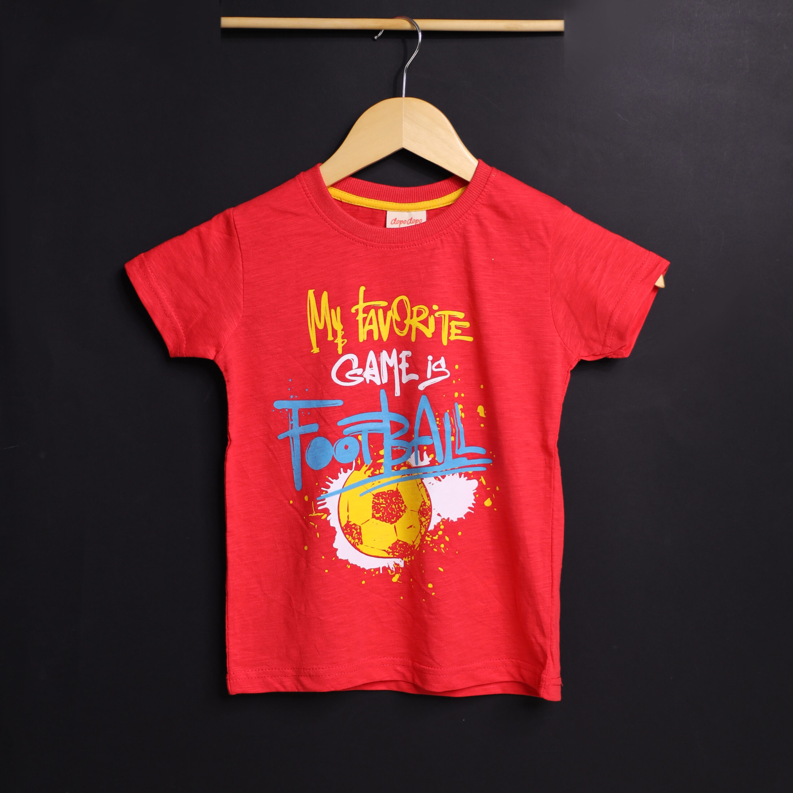 Boy Premium Goal Master Football T-shirt (Red) - Image 2